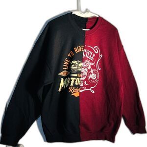 Men's Women's Trust the Universe Split Motorcycle Sweatshirt SZ XL